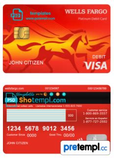 Wellsfargo Visa Debit Cards .